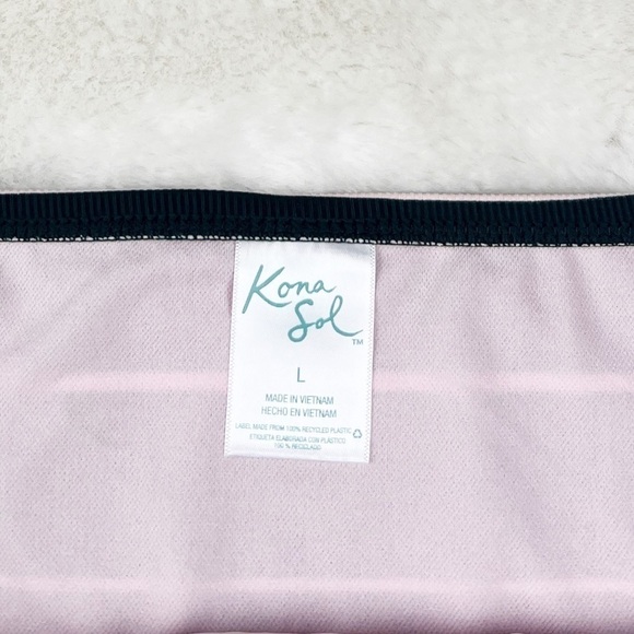 NEW Kona Sol Moderate Coverage Hipster Bikini Bottoms in Stripe - Picture 4 of 6